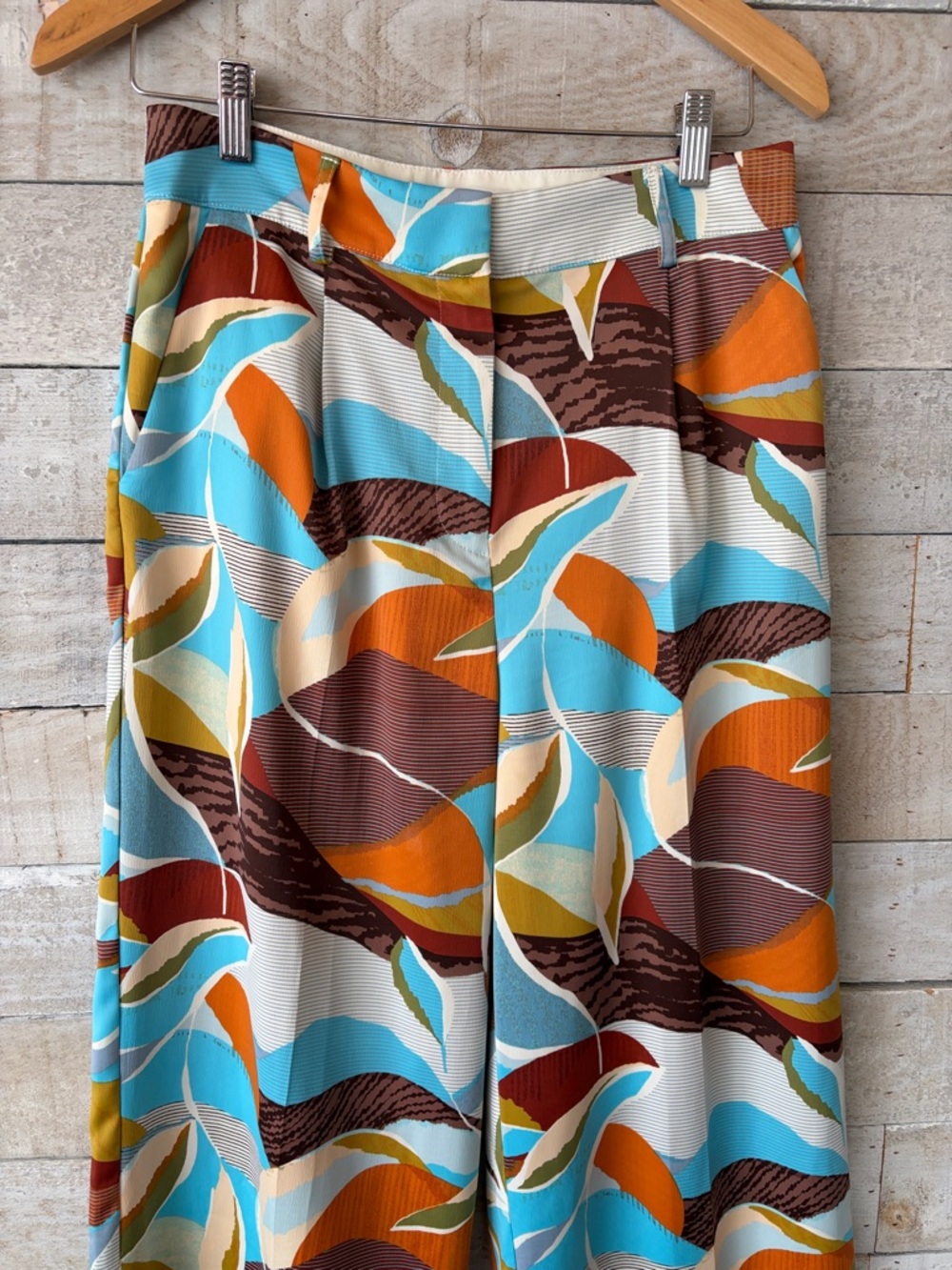 Sofia Richie Bar III Tropical Print wide leg pants - Picture 5 of 11